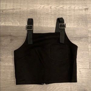 Topshop Buckle Crop Top. Size US 0